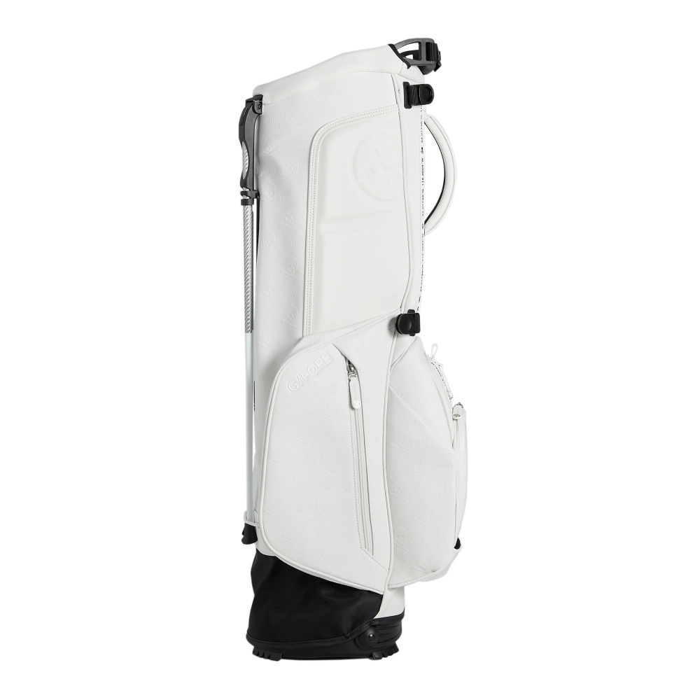 G/Fore Daytona Embossed Skull & Tees Standbag - Snow