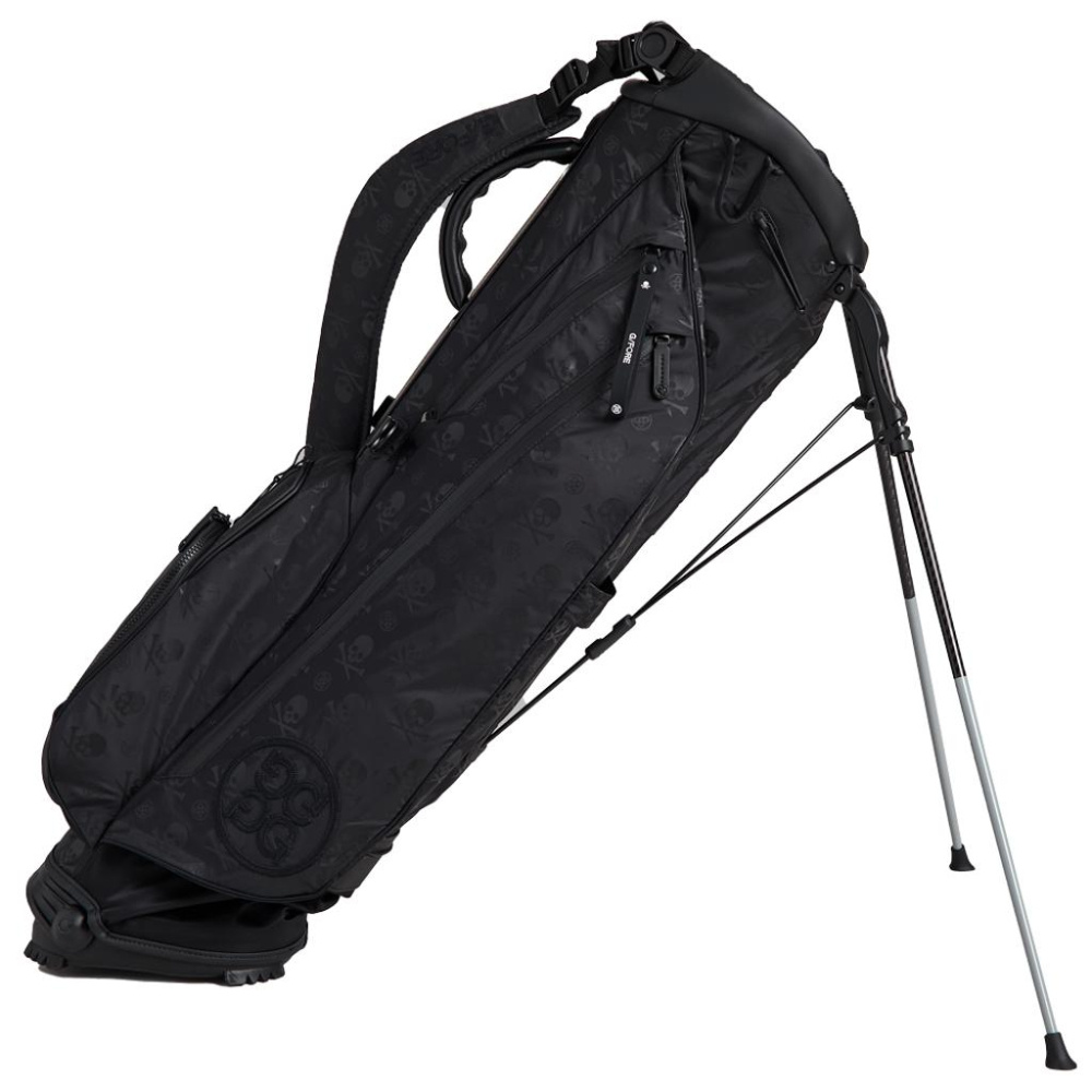 G/Fore Cordura Ripstop Printed Skull & Tees Standbag - Onyx