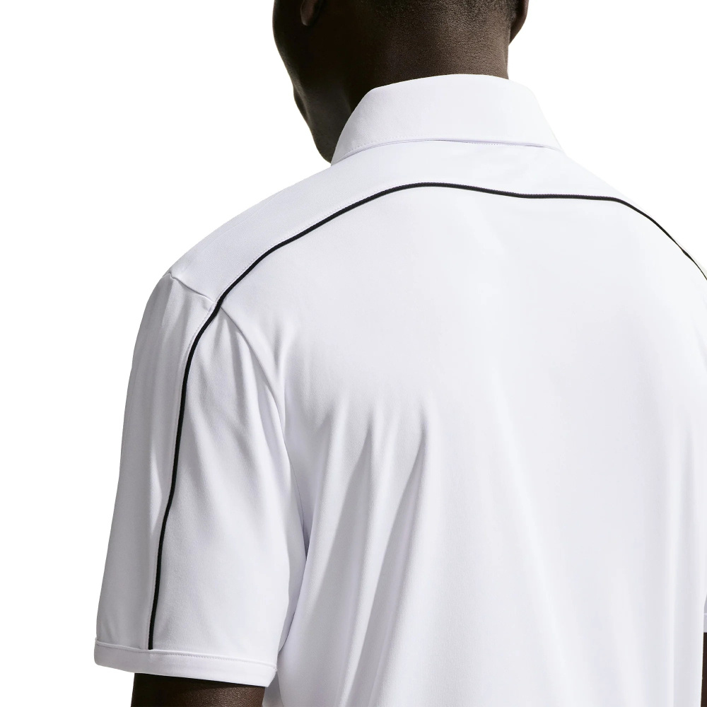 Nike Mens Par 5 Solid Polo Shirt - White