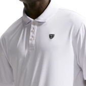 Nike Mens Par 5 Solid Polo Shirt - White Nike Mens Par 5 Solid Polo Shirt - White