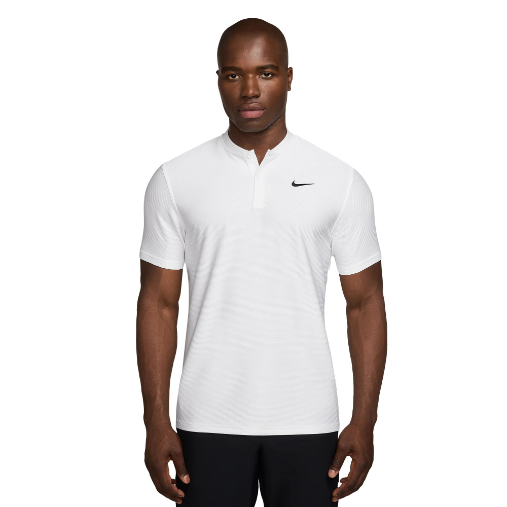 Nike Mens Dri-Fit Velocity Blade Polo Shirt - White