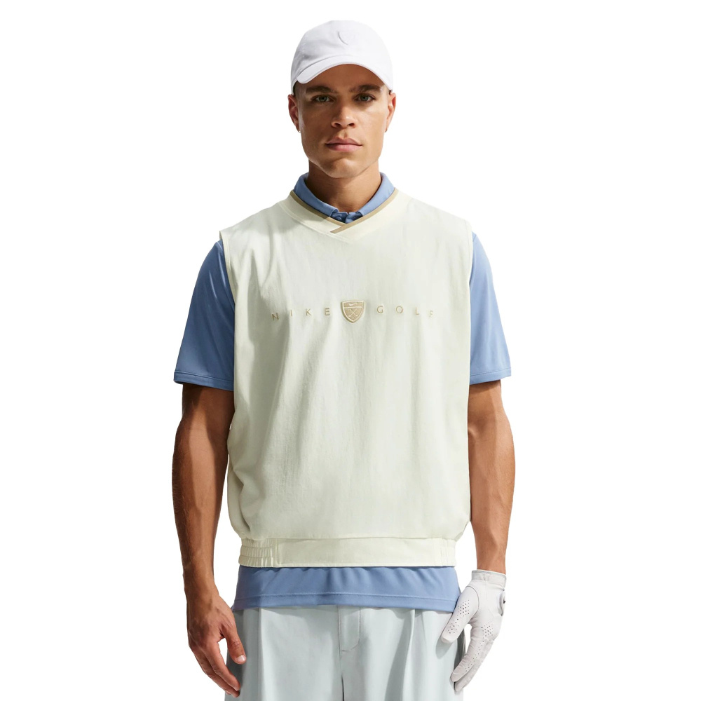 Nike Mens Dri-Fit Fairway Fresh Wind Vest - Sail/Limestone