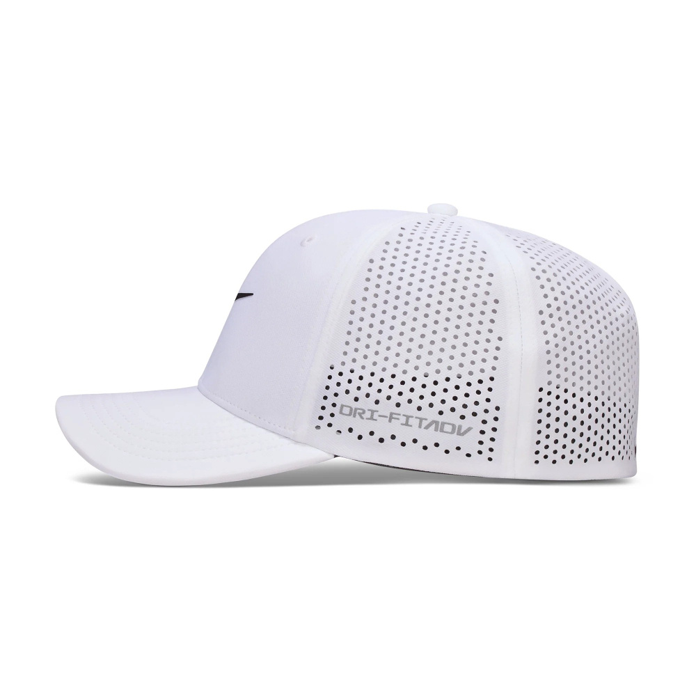 NIke Dri-FIT ADV SwooshFlex Structured Golf Cap - White