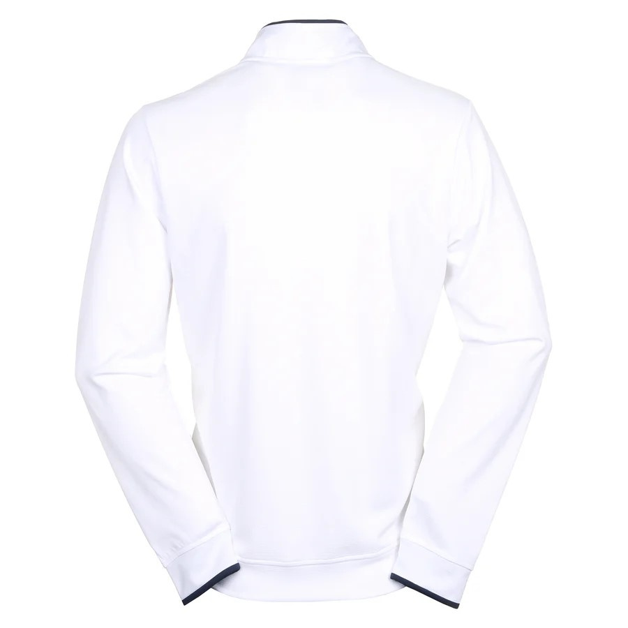 Adidas Mens Lightweight 1/4 Zip - White