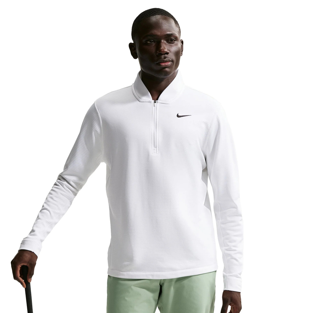 Nike Mens Therma-FIT Velocity Half Zip Sweater - White