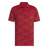Adidas Mens Ultimate365 Speed Stripe Polo - Aurora Ruby/Pure Ruby Adidas Mens Ultimate365 Speed Stripe Polo - Aurora Ruby/Pure Ruby