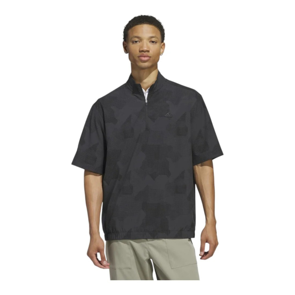 Adidas Mens Go-To DWR SS 1/2 Zip - Black
