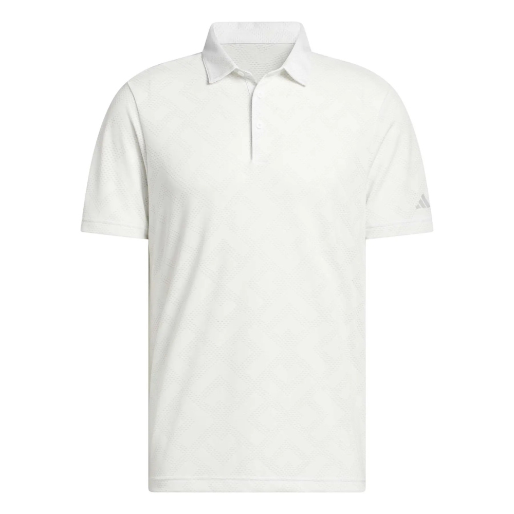 Adidas Mens Ultimate365 Jacquard Polo - White