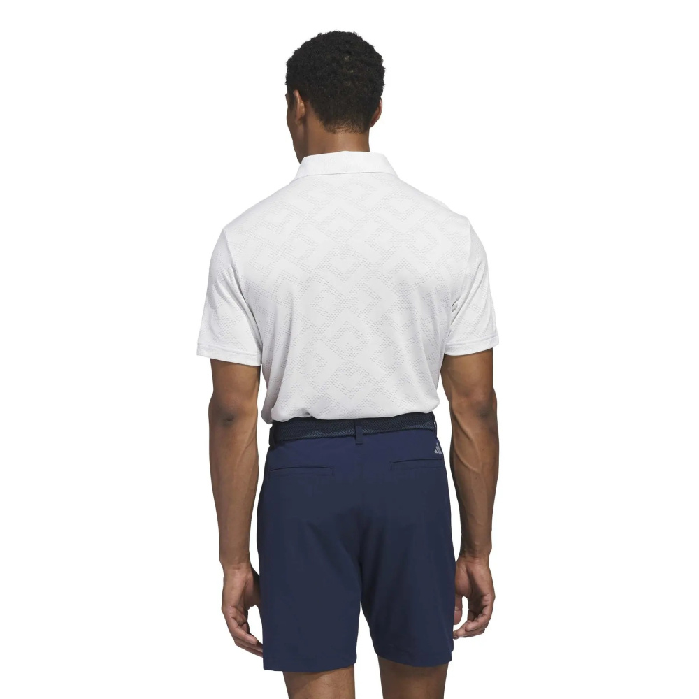 Adidas Mens Ultimate365 Jacquard Polo - White