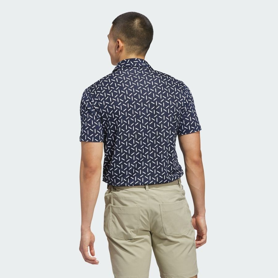 Adidas Mens Ultimate365 Mesh Print Shirt - Navy