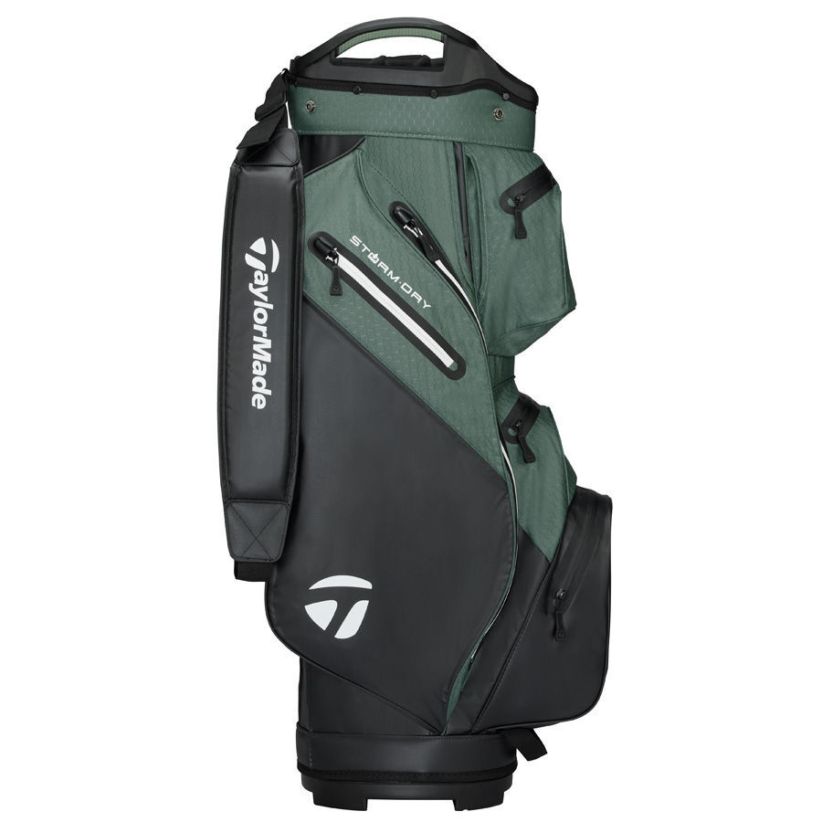 Taylormade Storm Dry Cartbag 2026 - Black/Dark Sage