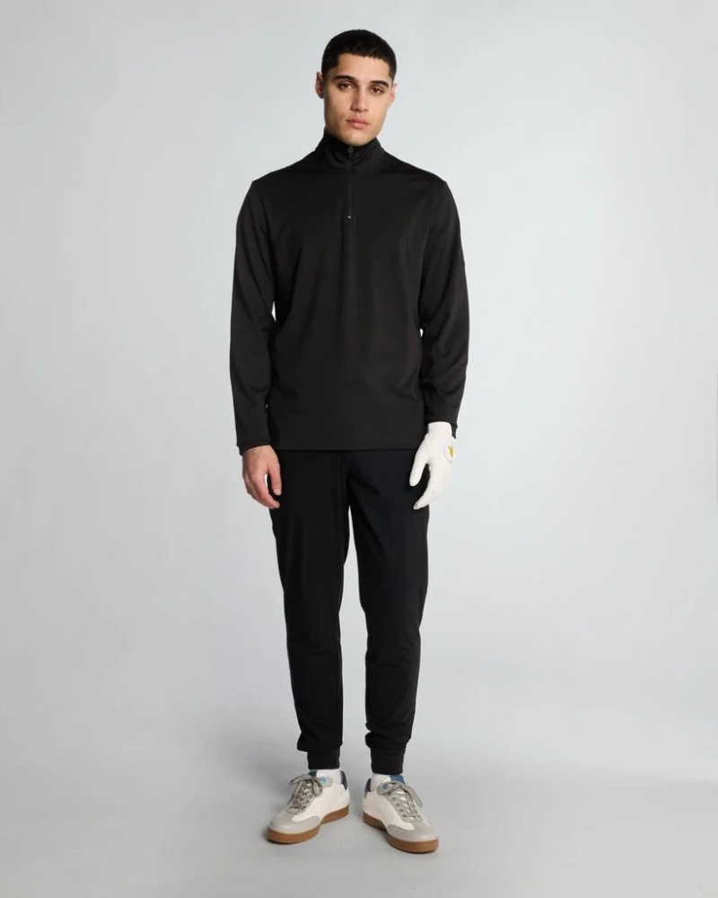 Lyle & Scott Mens Golf Course Midlayer - Jet Black