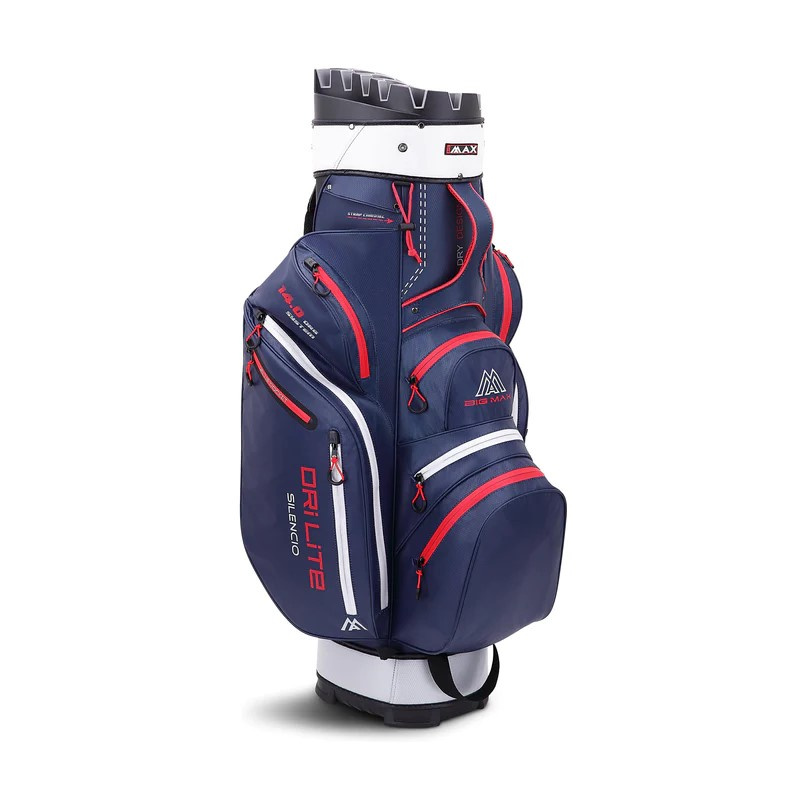 Big Max Dri Lite Silencio 2 Cartbag - Navy/Red