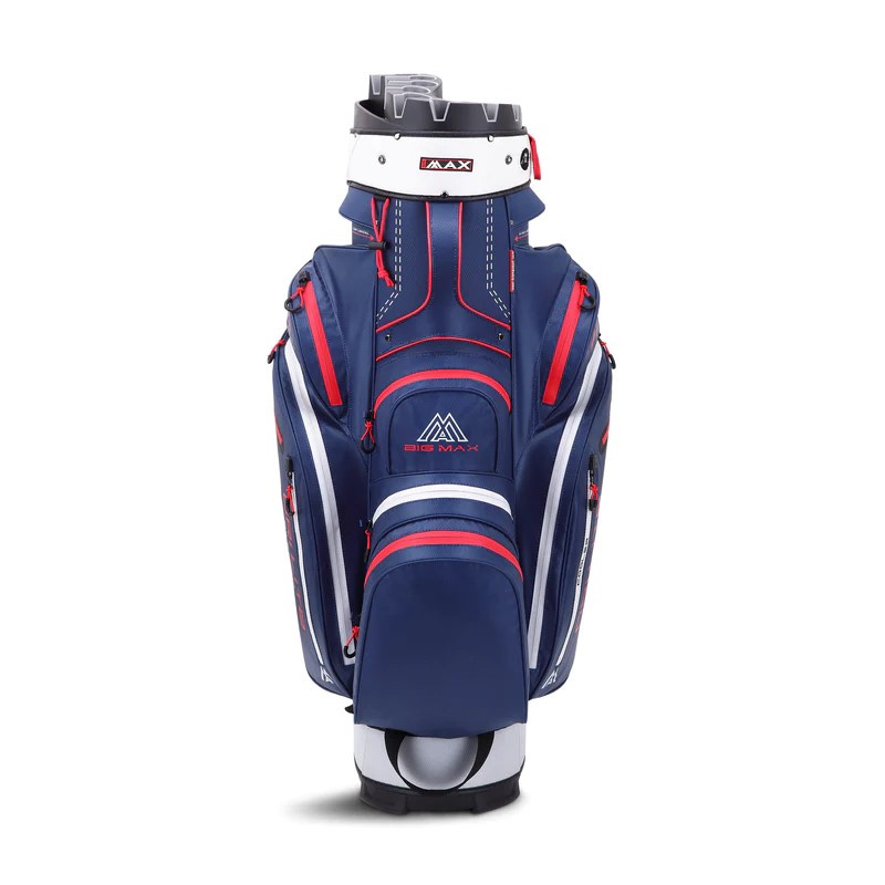Big Max Dri Lite Silencio 2 Cartbag - Navy/Red