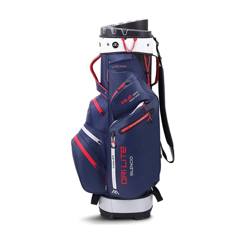 Big Max Dri Lite Silencio 2 Cartbag - Navy/Red