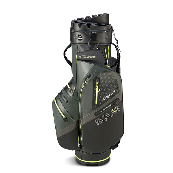 Big Max Aqua Silencio 4 Cartbag - Forrest Green/Lime