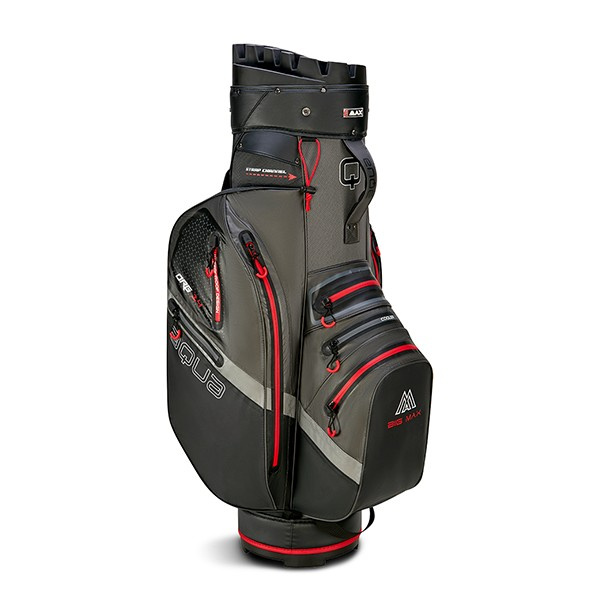 Big Max Aqua Silencio 4 Cartbag - Charcoal/Red