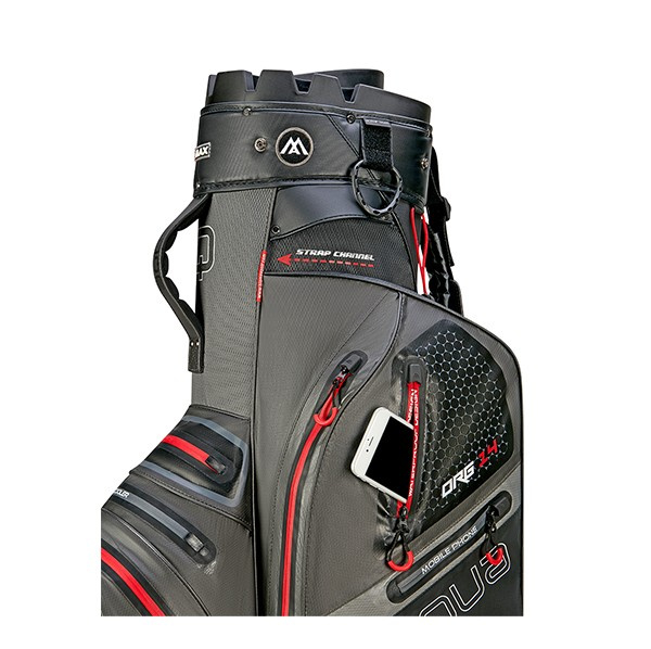 Big Max Aqua Silencio 4 Cartbag - Charcoal/Red