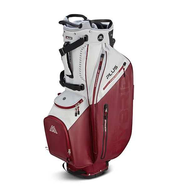 Big Max Dri Lite Hybrid Plus Standbag - White/Merlot