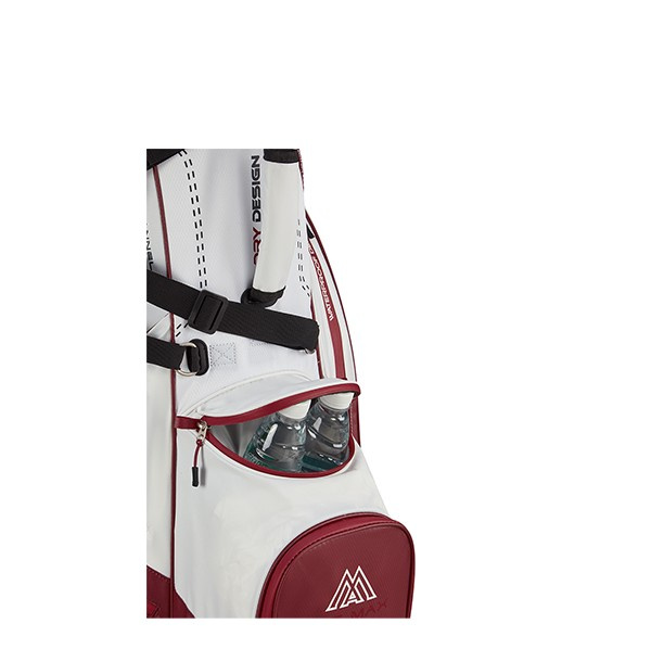Big Max Dri Lite Hybrid Plus Standbag - White/Merlot