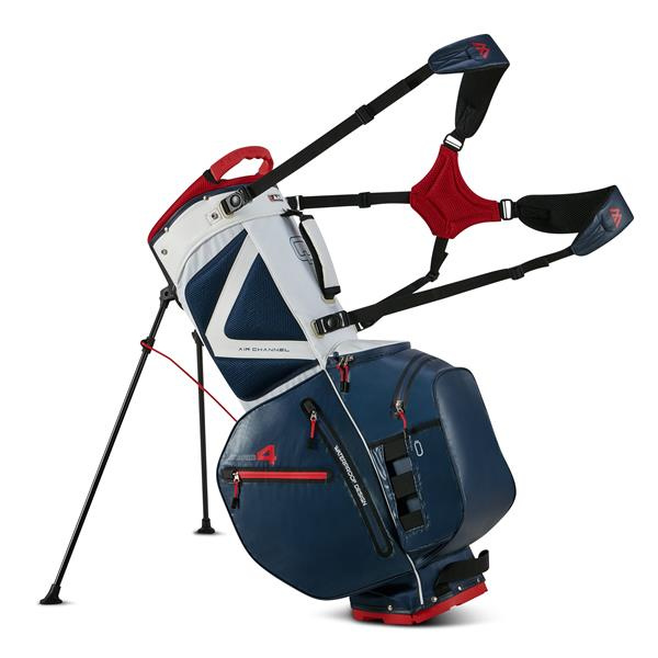 Big Max Aqua Hybrid 4 Standbag - Navy/Red