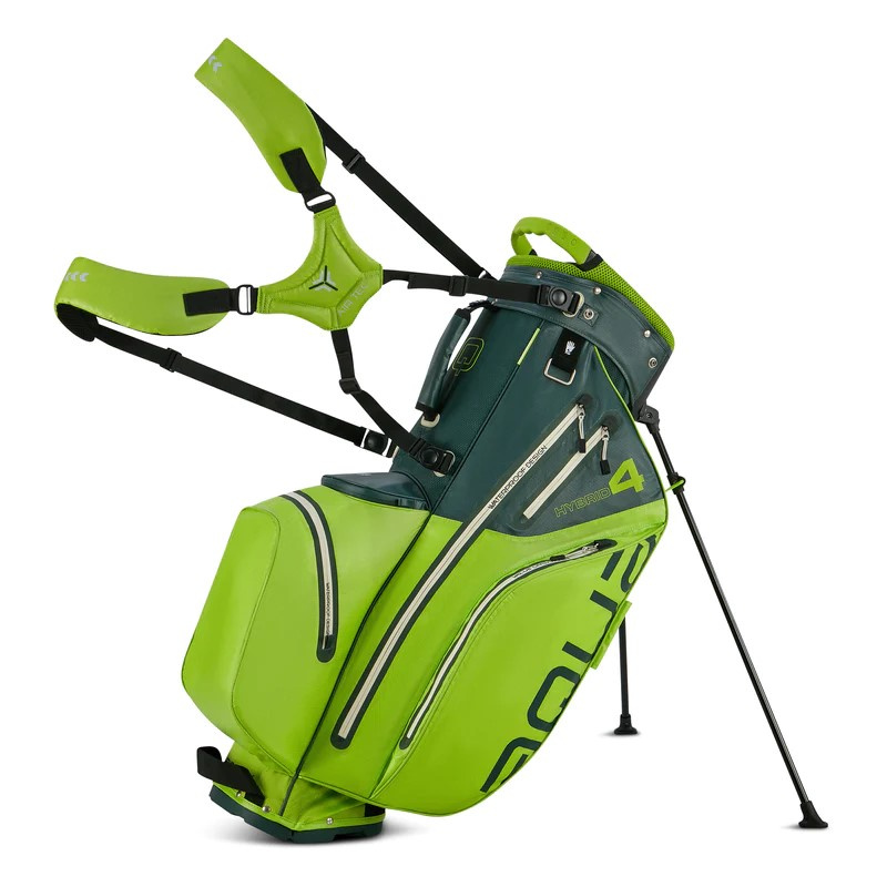 Big Max Aqua Hybrid 4 Standbag - Forrest Green/Lime