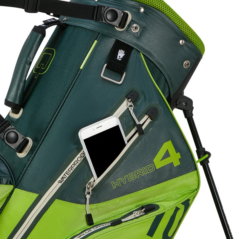 Big Max Aqua Hybrid 4 Standbag - Forrest Green/Lime