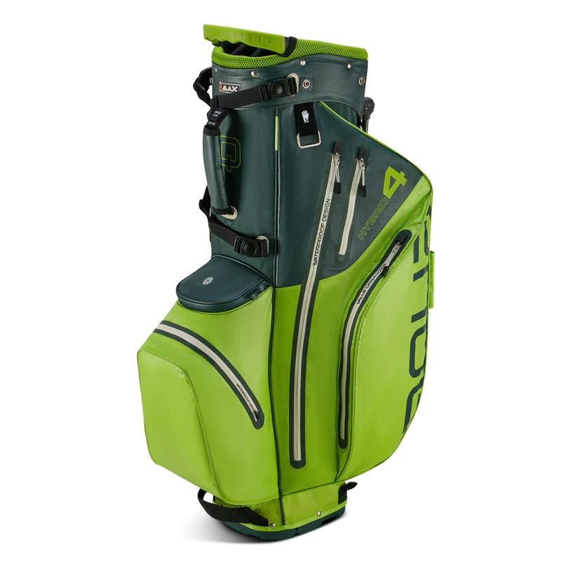 Big Max Aqua Hybrid 4 Standbag - Forrest Green/Lime