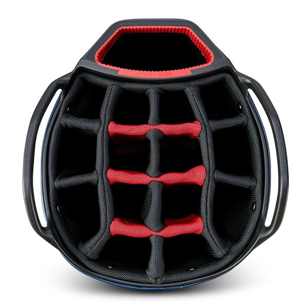 Big Max Aqua Tour 4 Cartbag - Off White/Navy/Red