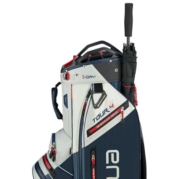 Big Max Aqua Tour 4 Cartbag - Off White/Navy/Red