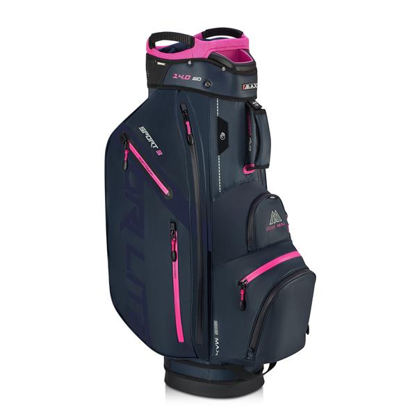 Big Max Dri Lite Sport 3 Cartbag - Steel blue/Fuchsia