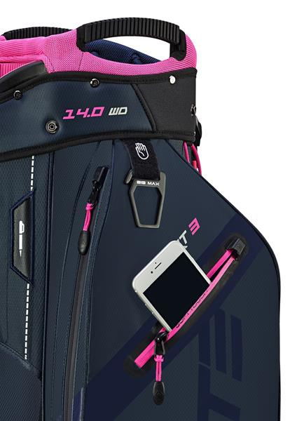 Big Max Dri Lite Sport 3 Cartbag - Steel blue/Fuchsia
