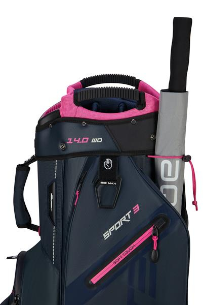 Big Max Dri Lite Sport 3 Cartbag - Steel blue/Fuchsia