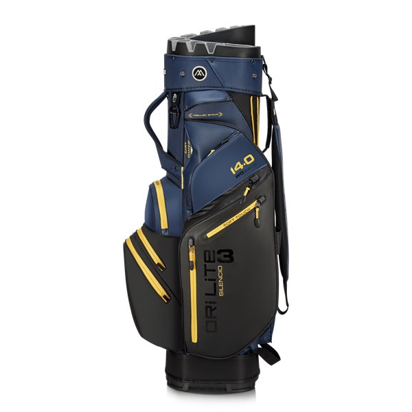 Big Max Dri Lite Silencio 3 Cartbag - Navy/Corn