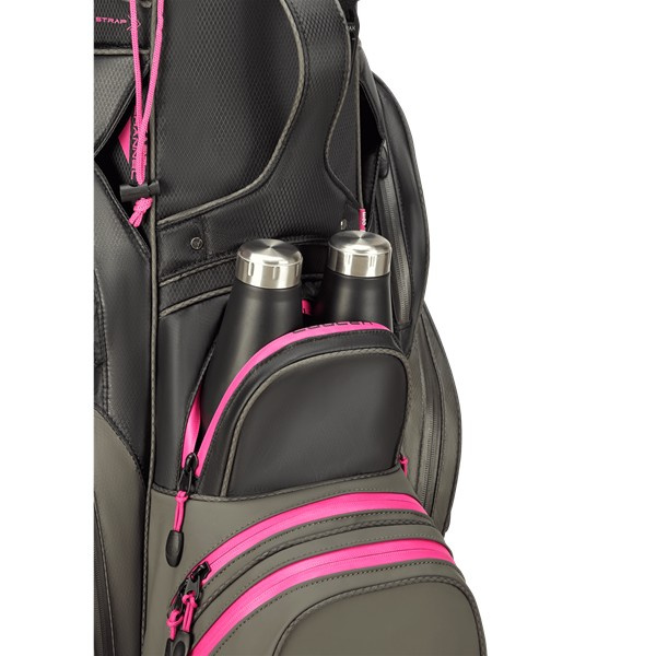 Big Max Dri Lite Silencio 3 Cartbag - Charcoal/Fuchsia
