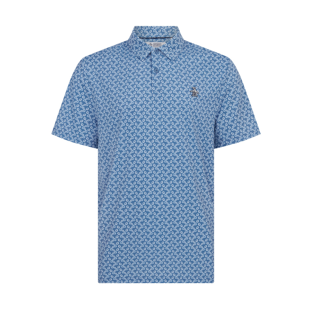 Original Penguin Mens Life Saver Polo Shirt - Quiet Harbour 