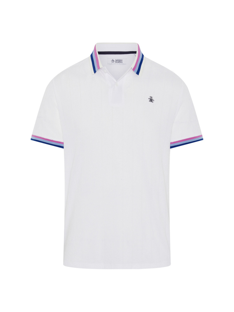 Original Penguin Mens Performance Terry Polo - Bright White
