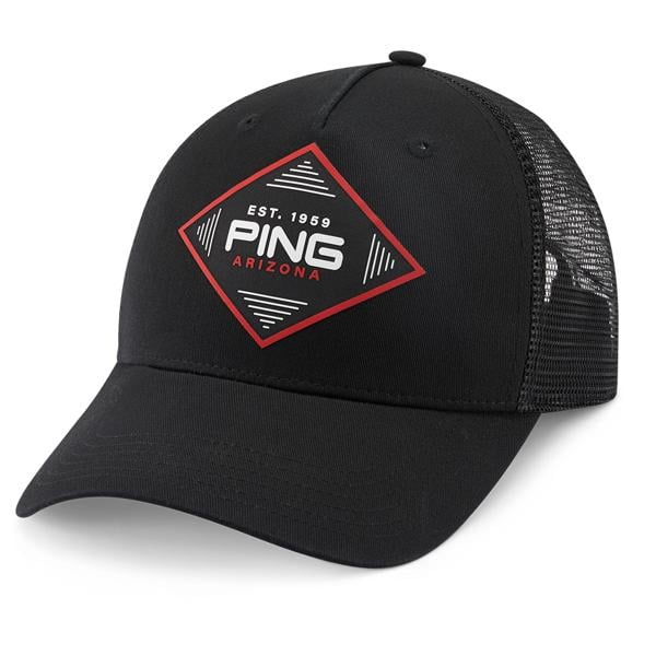 Ping Diamond Trucker Cap - Black