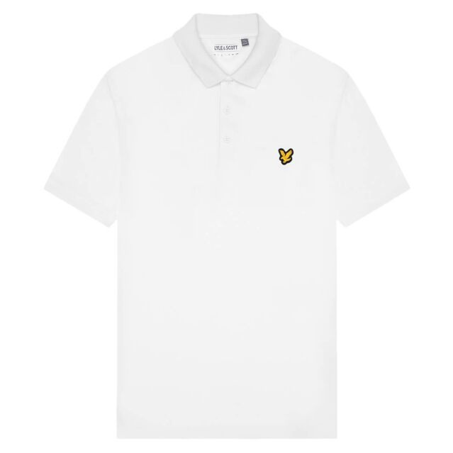 Lyle & Scott Mens Tech Polo Shirt - White