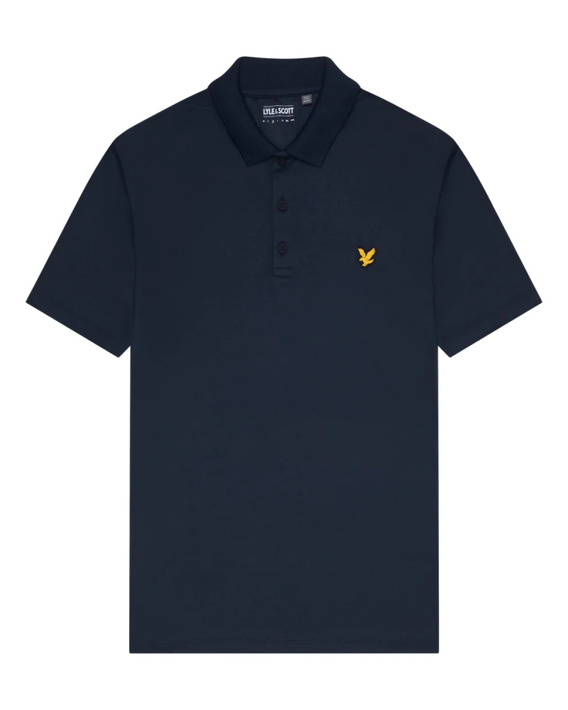 Lyle & Scott Mens Tech Polo Shirt - Dark Navy