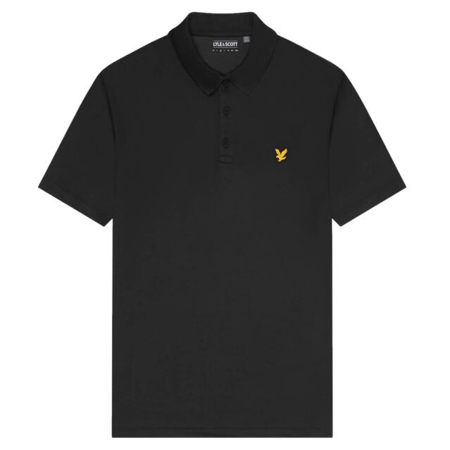 Lyle & Scott Mens Tech Polo Shirt - Jet Black