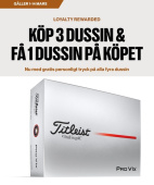 Titleist 2025 Pro V1x - White med personligt tryck (4 dussin) Titleist 2025 Pro V1x - White med personligt tryck (4 dussin)