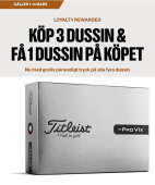 Titleist 2026 Pro V1x Left Dash - White med personligt tryck (4 dussin) Titleist 2026 Pro V1x Left Dash - White med personligt tryck (4 dussin)