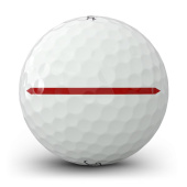 Titleist 2026 Pro V1x Left Dash Performance Align - Red Line Titleist 2026 Pro V1x Left Dash Performance Align - Red Line