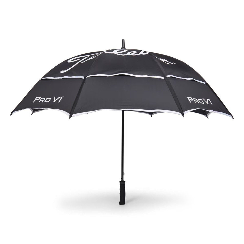 Titleist Tour Double Canopy Umbrella - Black/White