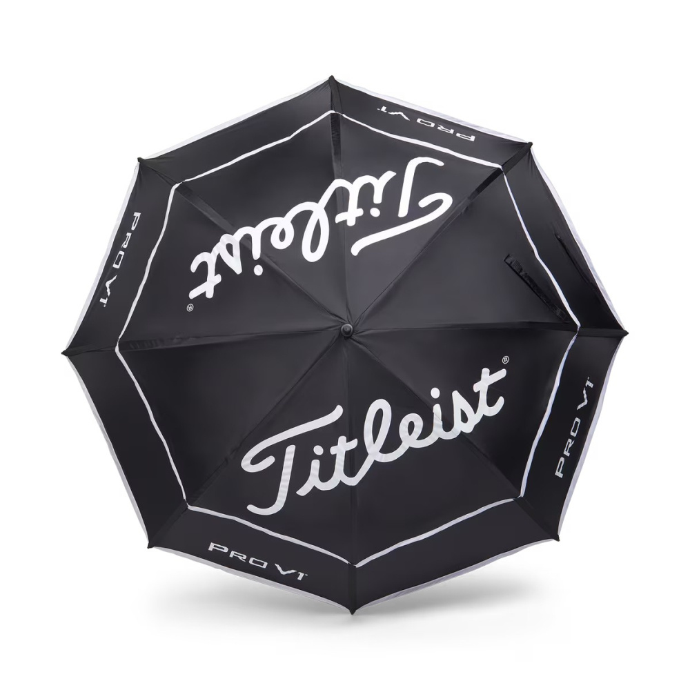 Titleist Tour Double Canopy Umbrella - Black/White