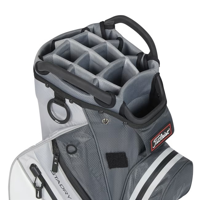 Titleist Cart 14 StaDry Bag 2023 - Charcoal/Grey/White