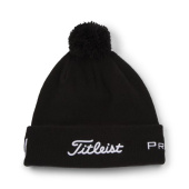 Titleist Tour Pom Pom Beanie - Black/White Titleist Tour Pom Pom Beanie - Black/White