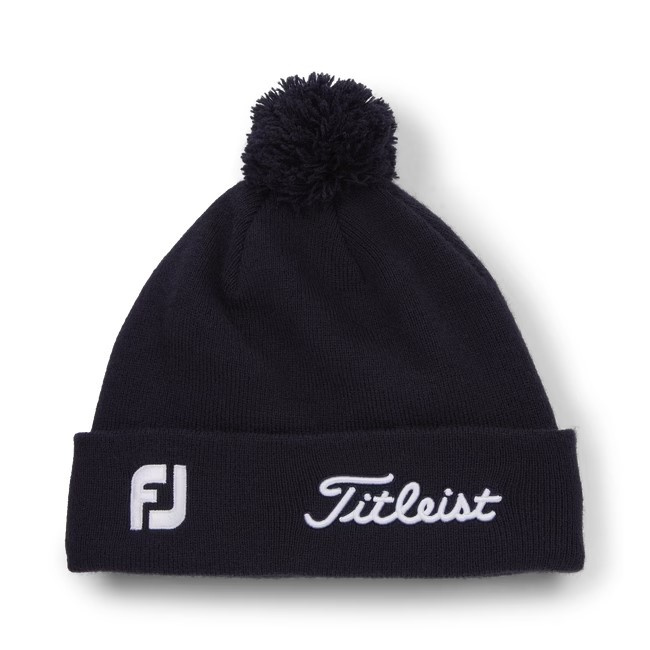 Titleist Tour Pom Pom Beanie - Navy/White
