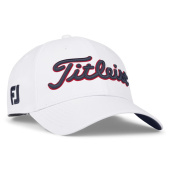 Titleist Tour Performance Cap 2025 - White/Navy/Red Titleist Tour Performance Cap 2025 - White/Navy/Red